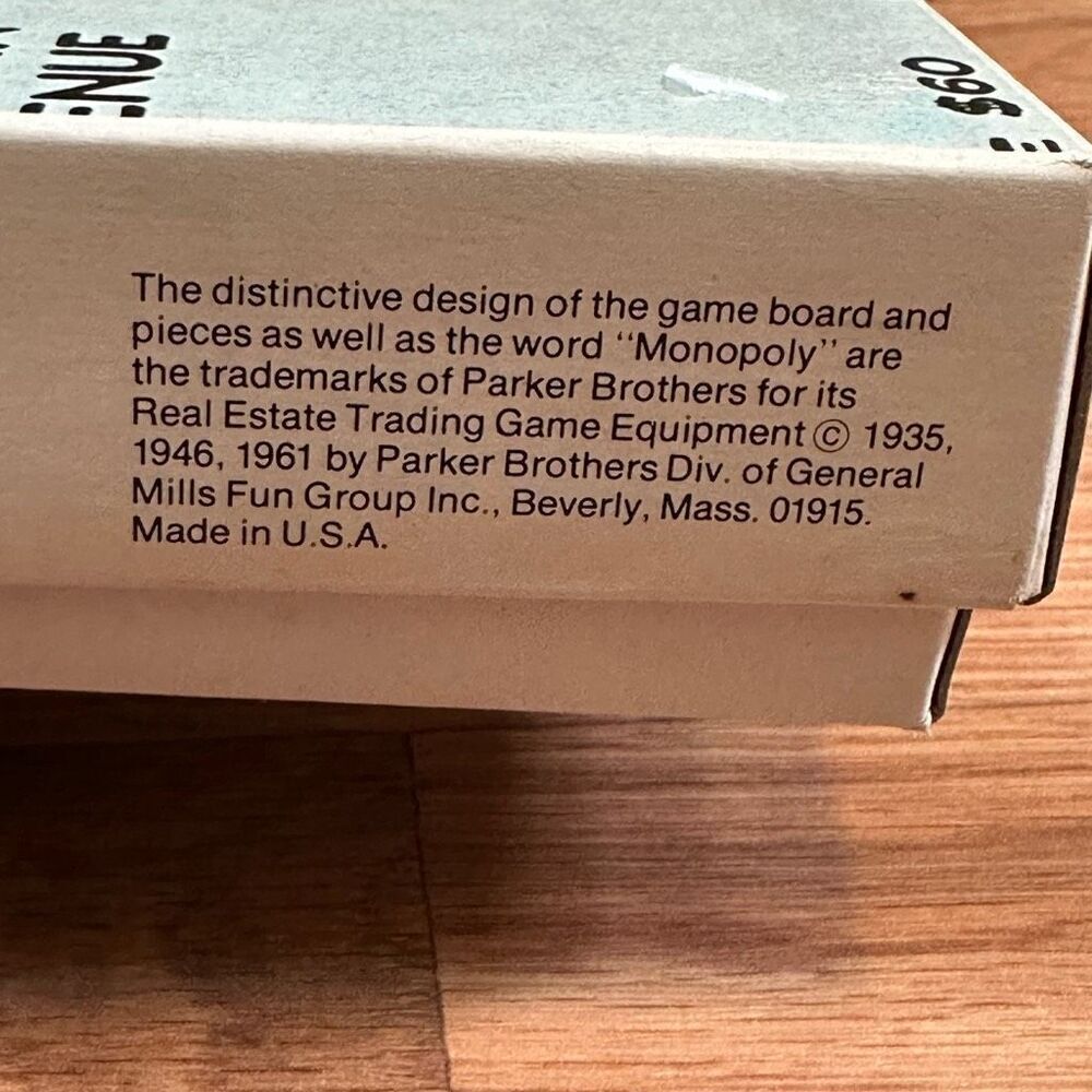 Vintage Monopoly 1970s Parker Brothers Classic Monopoly Game - Picture 9 of 11